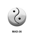 Yin Yang S316L Tongue Piercing MAD-36